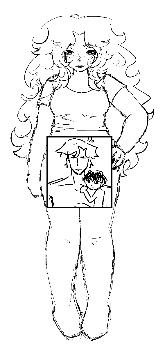 i censored it bcuz i forgot to give her clothes in that area... i just wanna show my artstyle change man